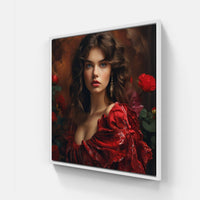 Timeless Glamour Preserved in Fashion-Canvas-artwall-20x20 cm-White-Artwall