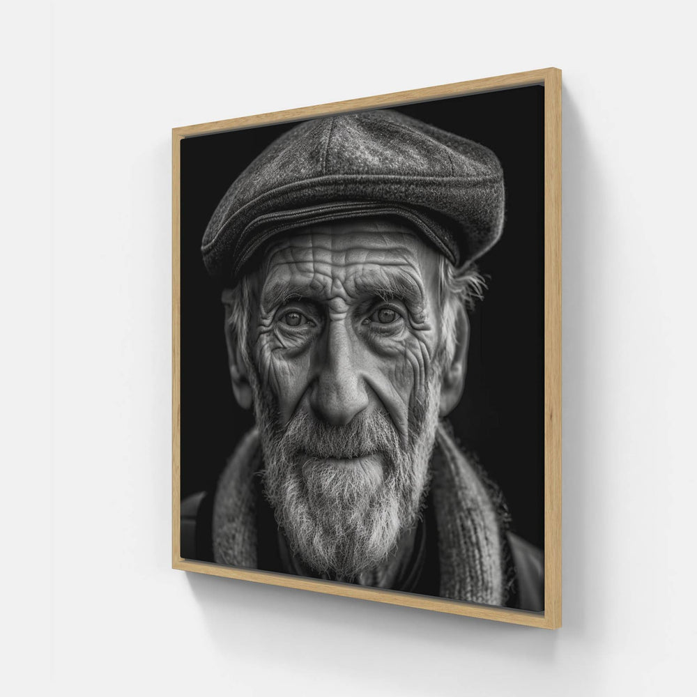 Reflective Gaze-Canvas-artwall-20x20 cm-Wood-Artwall