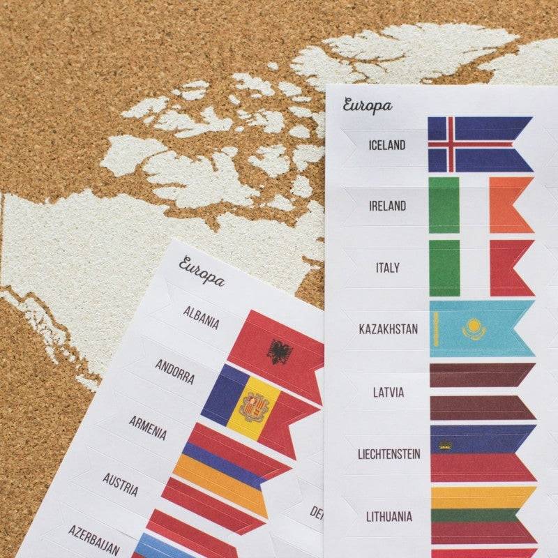 Pack pins drapeaux du monde