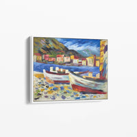 Rapallo, Bateaux par Wassily Kandinsky - Reproduction de Peinture à l'Huile