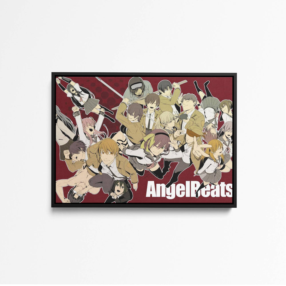 Tableau Angel Beats Personnages En Action - front black