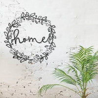 Déco métal home fleurs