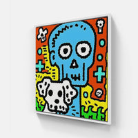 Doodle dream doodle-Canvas-artwall-20x20 cm-White-Artwall