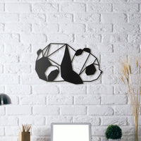 Décoration murale métal panda