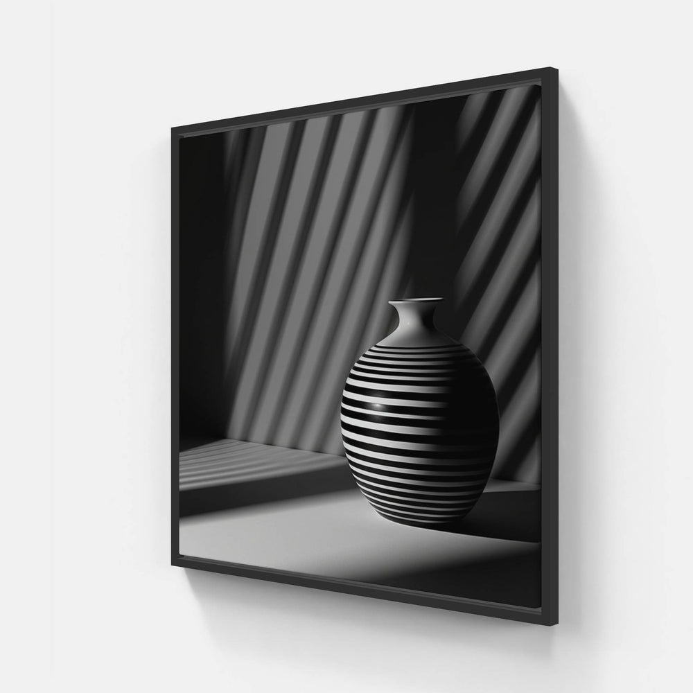 Vintage Noir Vignettes-Canvas-artwall-40x40 cm-Black-Artwall