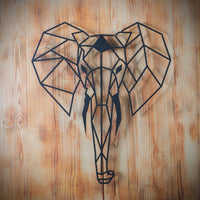 Décoration murale métal éléphant