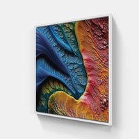 Abstract Luminescent Whirl-Canvas-artwall-40x40 cm-White-Artwall