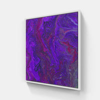 Purple on time bliss-Canvas-artwall-20x20 cm-White-Artwall