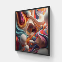 Kaleidoscopic Dreams-Canvas-artwall-20x20 cm-Black-Artwall