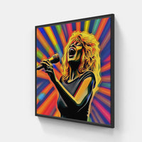 Vibrant Vocalist Harmony-Canvas-artwall-20x20 cm-Black-Artwall