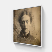 Daguerreotype Elegance Unveiled-Canvas-artwall-20x20 cm-White-Artwall