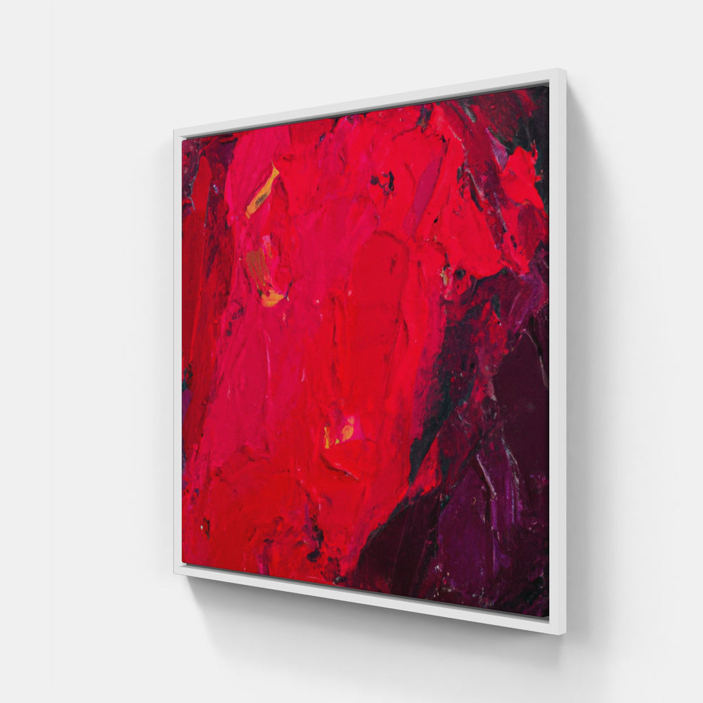 Red rising sun-Canvas-artwall-20x20 cm-White-Artwall