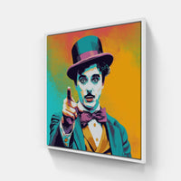 Chaplin Show-Canvas-artwall-20x20 cm-White-Artwall