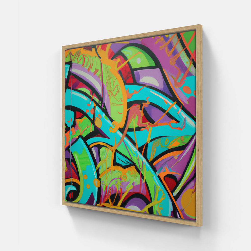 Graffiti Urban Mural Art-Canvas-artwall-20x20 cm-Wood-Artwall