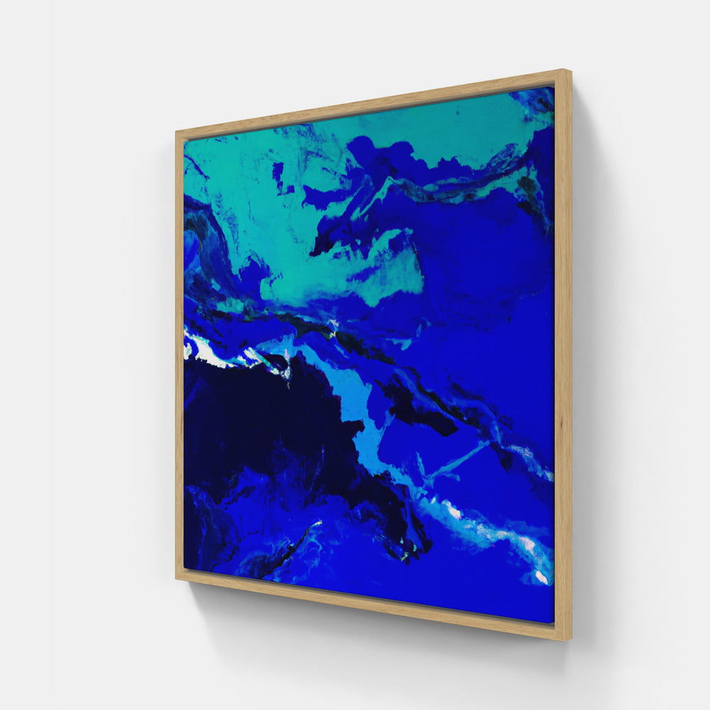 Blue in time-Canvas-artwall-20x20 cm-Wood-Artwall