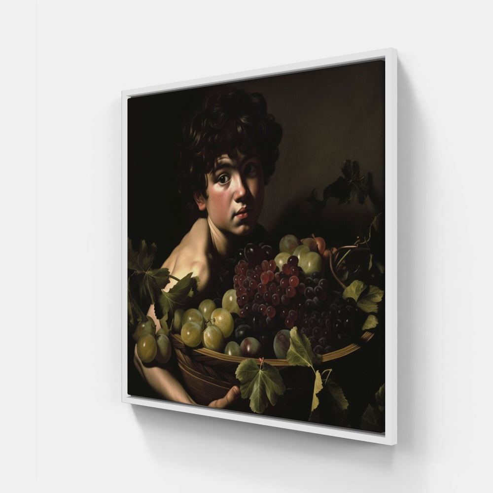 Radiant Caravaggio Mastery-Canvas-artwall-20x20 cm-White-Artwall