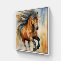 Beautiful Horse Mane-Canvas-artwall-20x20 cm-White-Artwall