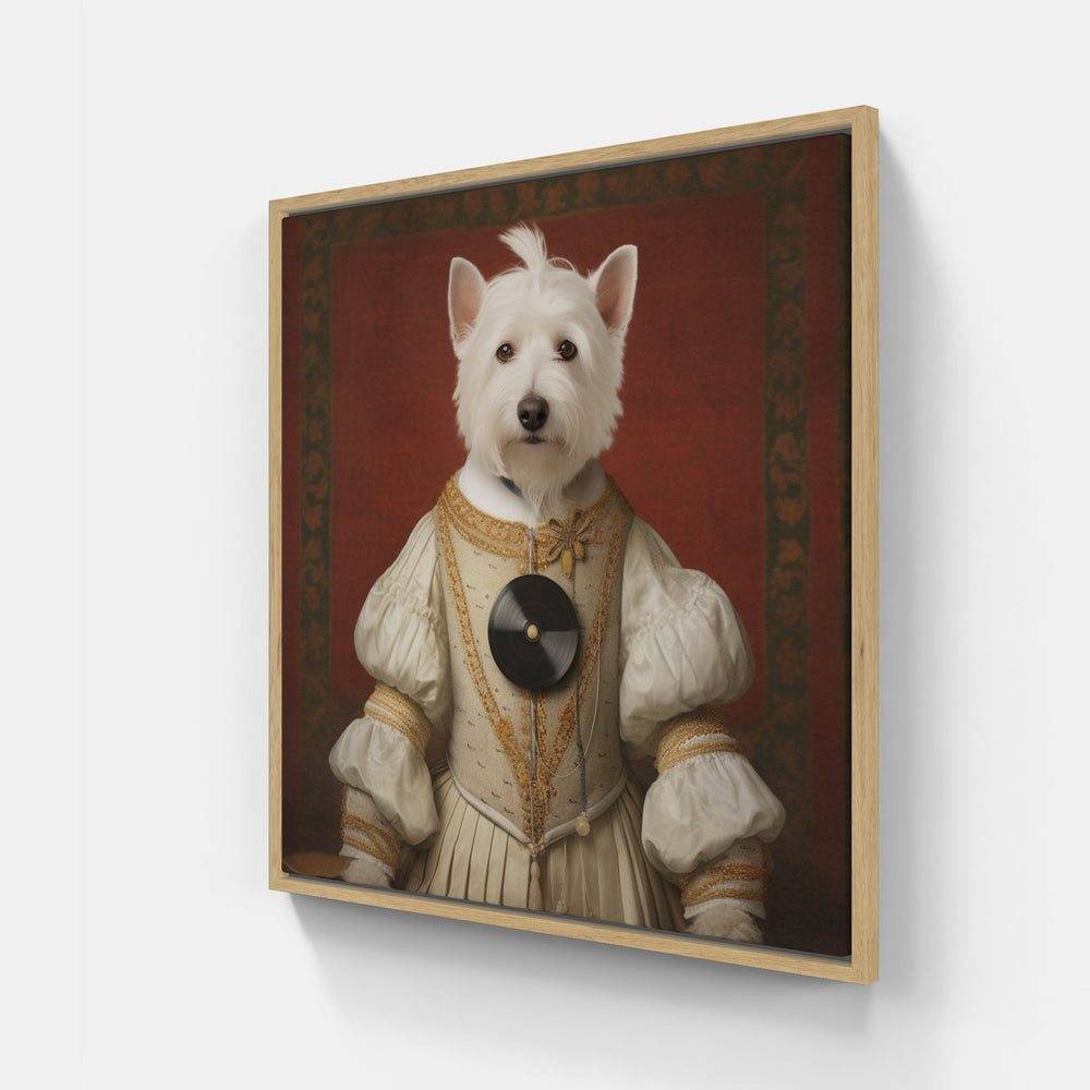 Canine Charm-Canvas-artwall-20x20 cm-Wood-Artwall