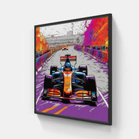 Formula 1 Velocity Unleashed-Canvas-artwall-20x20 cm-Black-Artwall