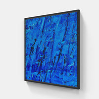 Blue sky shining-Canvas-artwall-20x20 cm-Black-Artwall