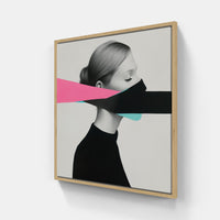 Collage of Surreal Wonder-Canvas-artwall-20x20 cm-Wood-Artwall