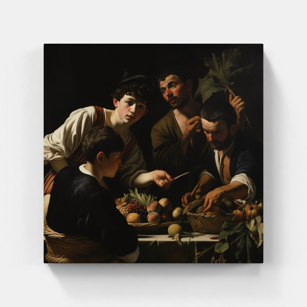 Caravaggio's Enigmatic Vision-Canvas-artwall-Artwall