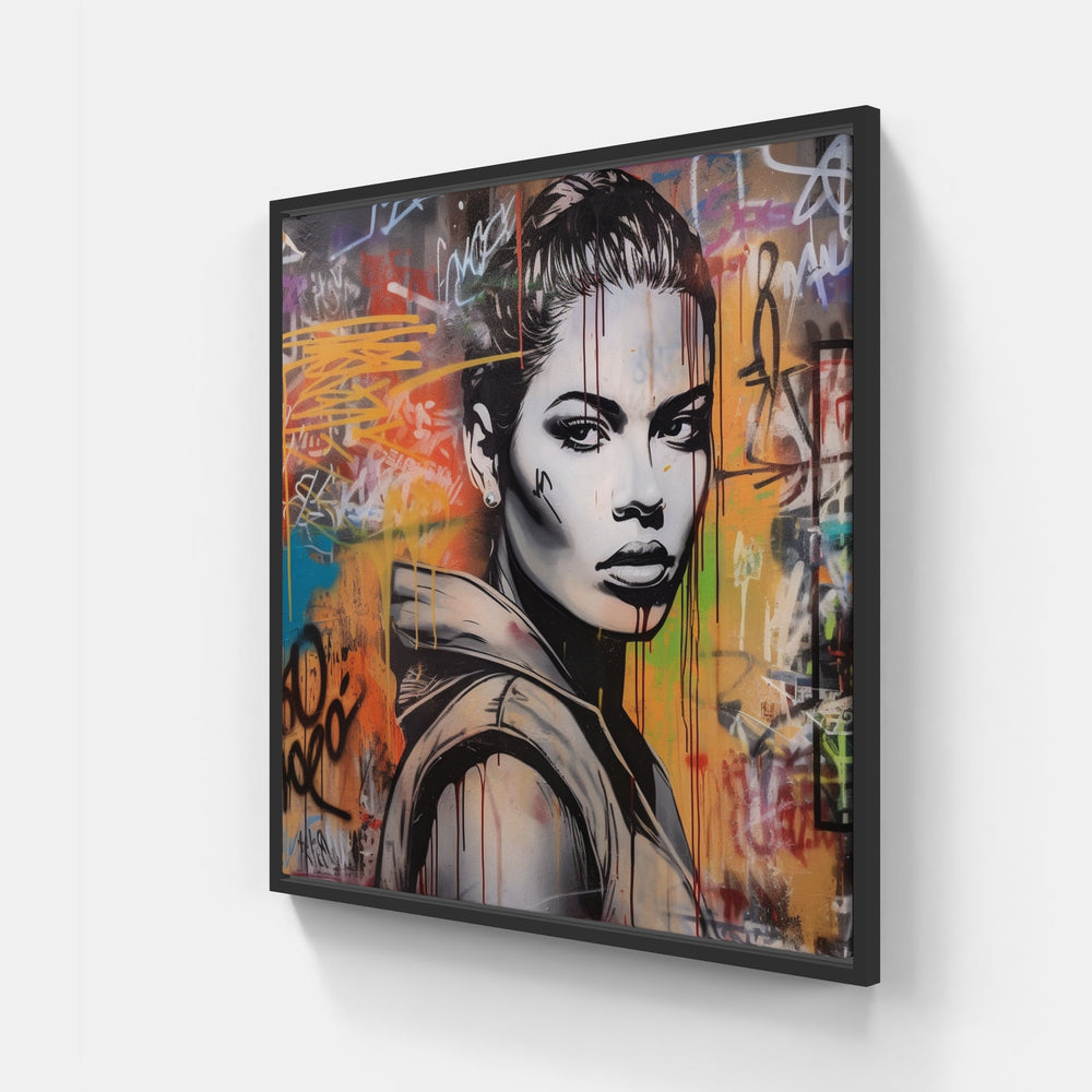 Street racing fast-Canvas-artwall-20x20 cm-Wood-Artwall