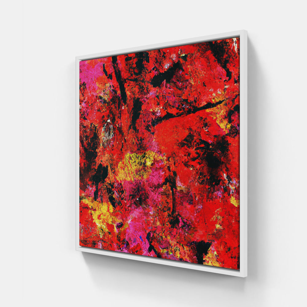 Red summer-Canvas-artwall-20x20 cm-White-Artwall