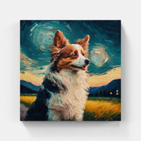 Dog Love Joy Smile-Canvas-artwall-Artwall