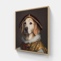 dog love joy peace-Canvas-artwall-20x20 cm-Wood-Artwall