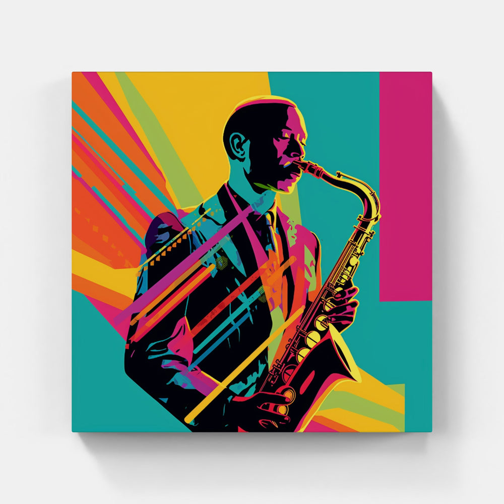 Melodic Saxophone Harmony-Canvas-artwall-Artwall