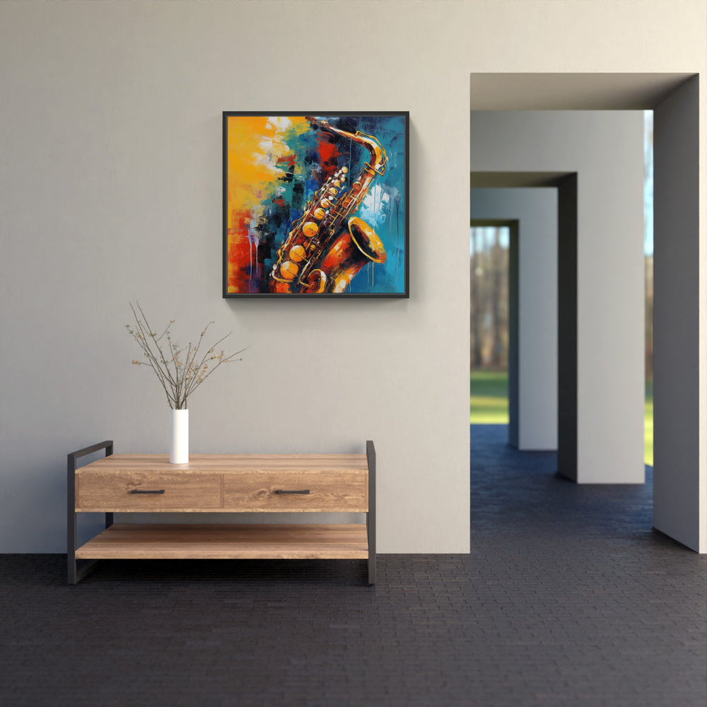 Melancholic Saxophone Tunes-Canvas-artwall-Artwall