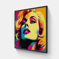 Warhol evergreen bliss-Canvas-artwall-20x20 cm-Black-Artwall