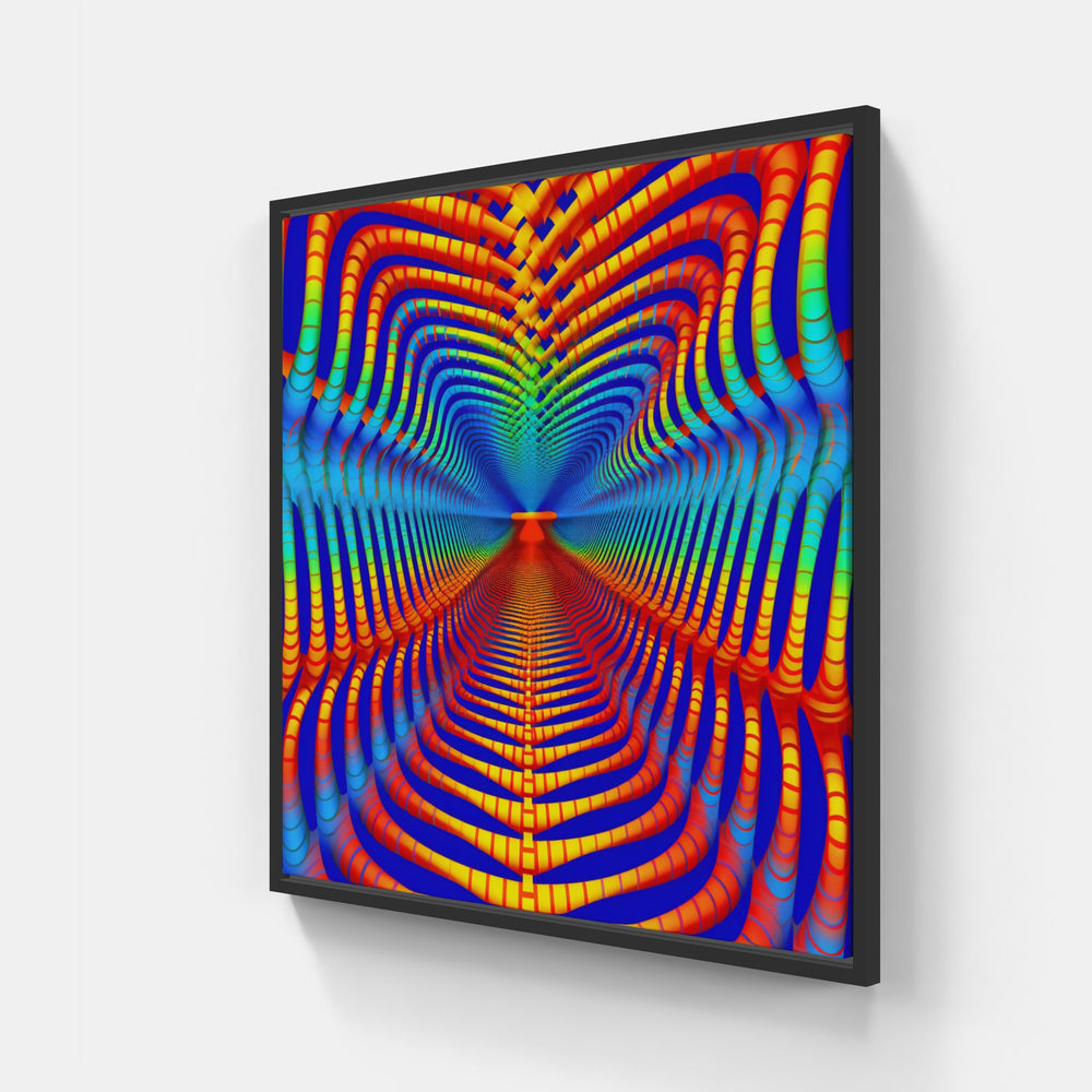 Visual Illusion Symphony-Canvas-artwall-20x20 cm-Black-Artwall