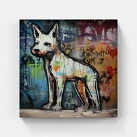 Dog joy chase bark-Canvas-artwall-Artwall