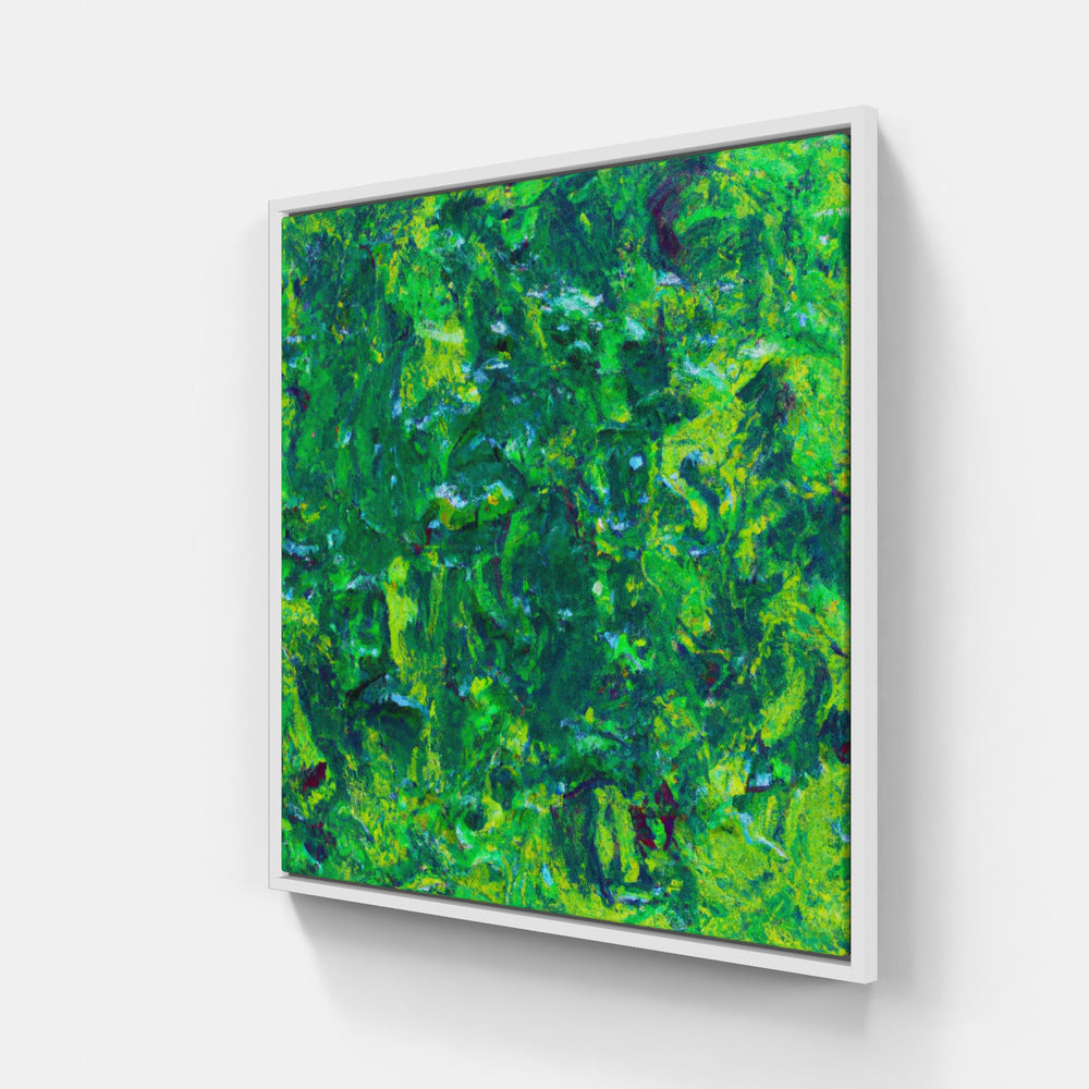 Green alive thriving-Canvas-artwall-20x20 cm-White-Artwall