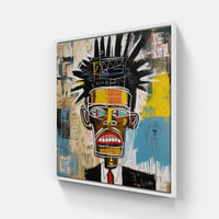 Basquiat's Iconic Symbols-Canvas-artwall-20x20 cm-White-Artwall