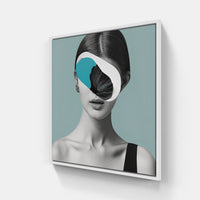 Minimalist Collage Expressions-Canvas-artwall-20x20 cm-White-Artwall