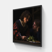 Enigmatic Caravaggio Essence-Canvas-artwall-20x20 cm-Black-Artwall