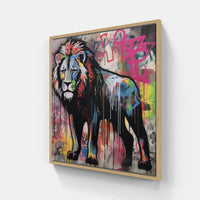 Lion Roar Growl Pride-Canvas-artwall-20x20 cm-Wood-Artwall