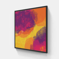 Orange sky sunset-Canvas-artwall-20x20 cm-Black-Artwall