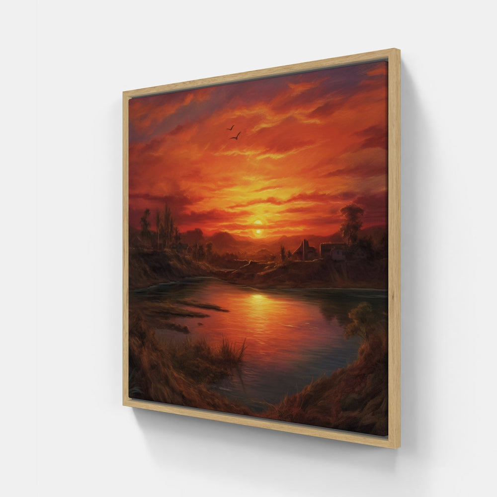 Sunset Solitude Canva-Canvas-artwall-Artwall