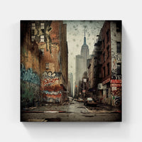 City Lights Reflection-Canvas-artwall-Artwall