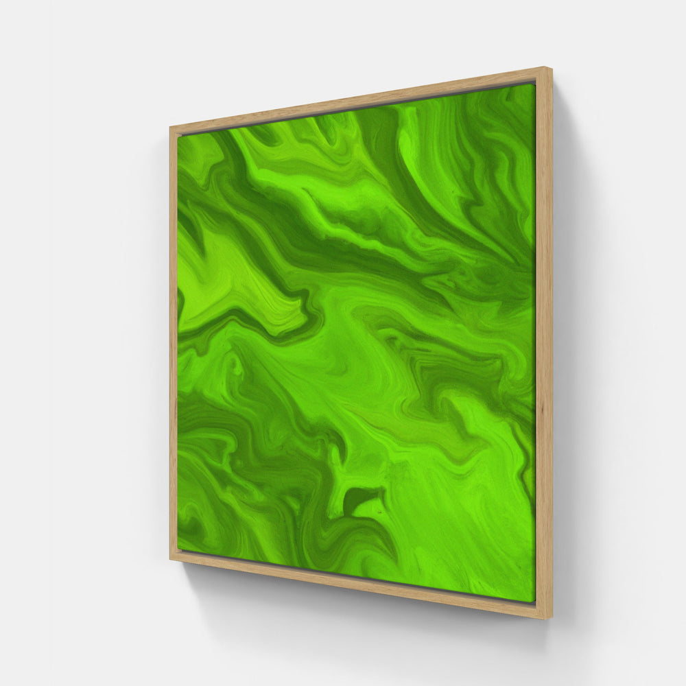 Green soothes soul-Canvas-artwall-20x20 cm-Wood-Artwall