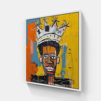Basquiat's Bold Expressions-Canvas-artwall-20x20 cm-White-Artwall