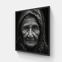 Wisdom Lines-Canvas-artwall-20x20 cm-Black-Artwall
