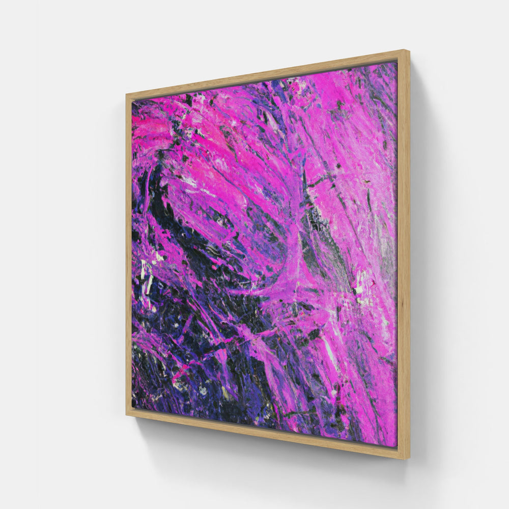 Purple light-Canvas-artwall-20x20 cm-Wood-Artwall