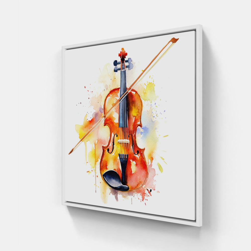Enchanting String Violin-Canvas-artwall-20x20 cm-White-Artwall