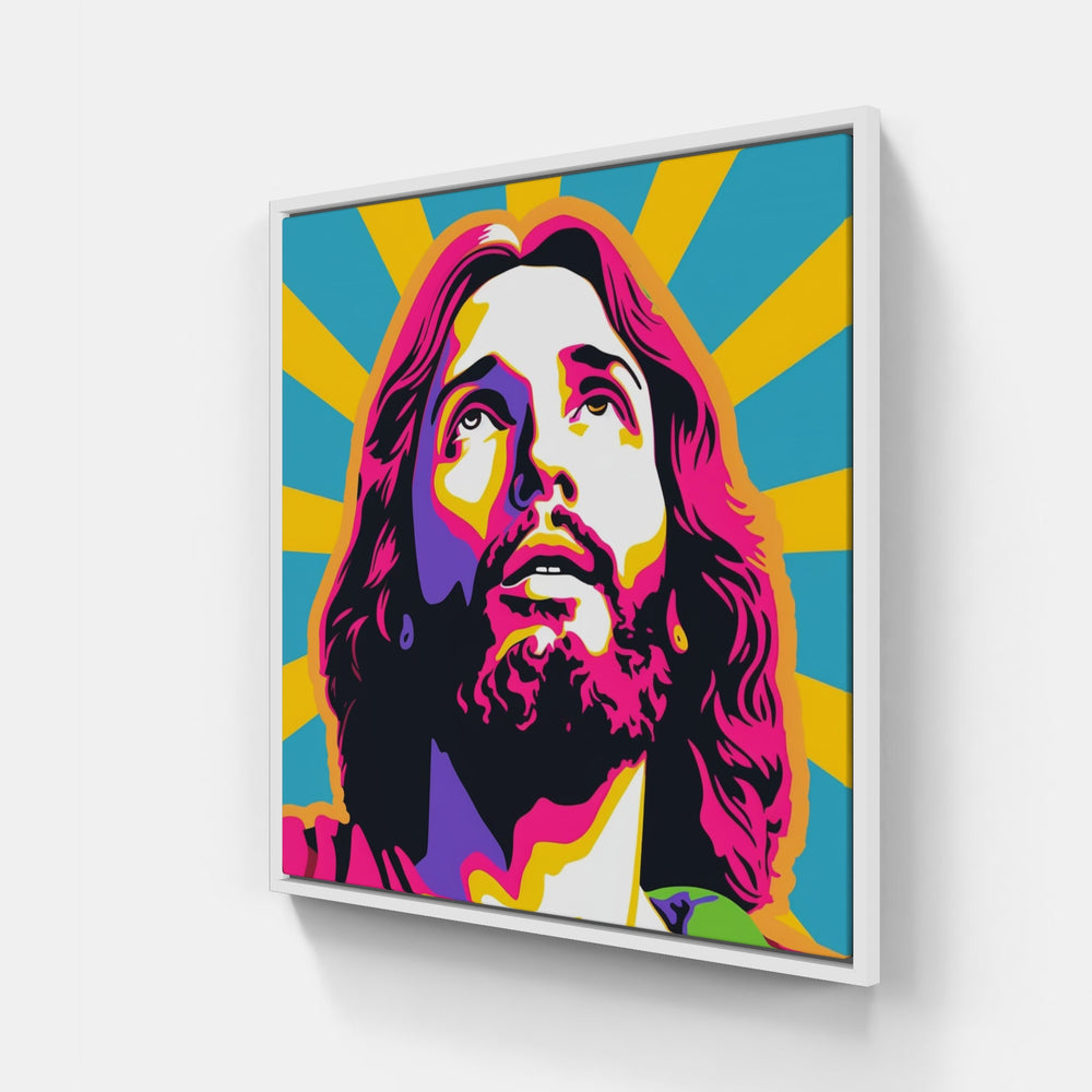 Jesus Christ-Canvas-artwall-20x20 cm-White-Artwall