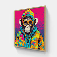 Joyful Monkey Masterpiece-Canvas-artwall-Artwall
